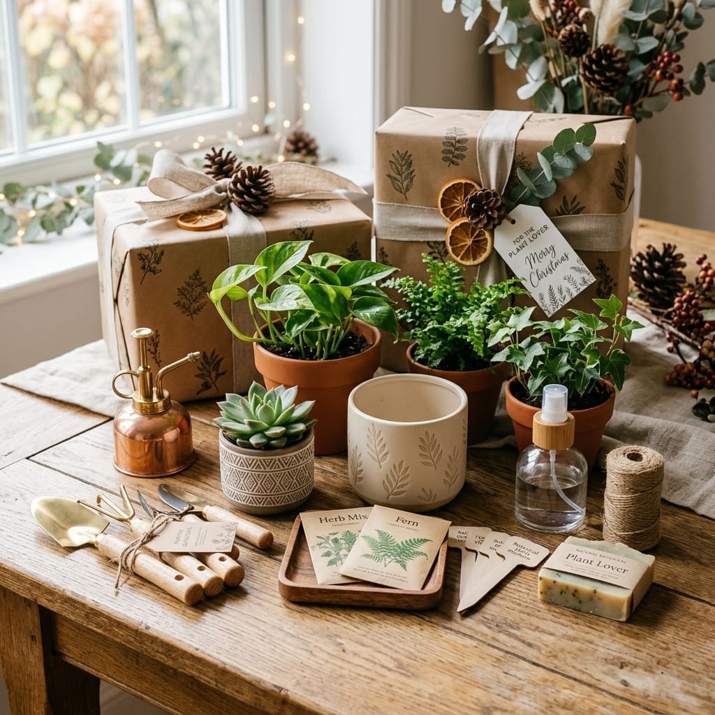 Plant lover gift arrangement
